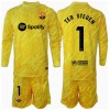 Barcelona Ter Stegen #1 Torwart Heimtrikot 2024-25 Langarm (+ kurze hosen)